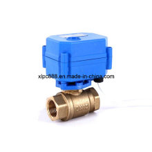 Factory 2 Way Brass Motorized Control Ball Valve for Water Control System